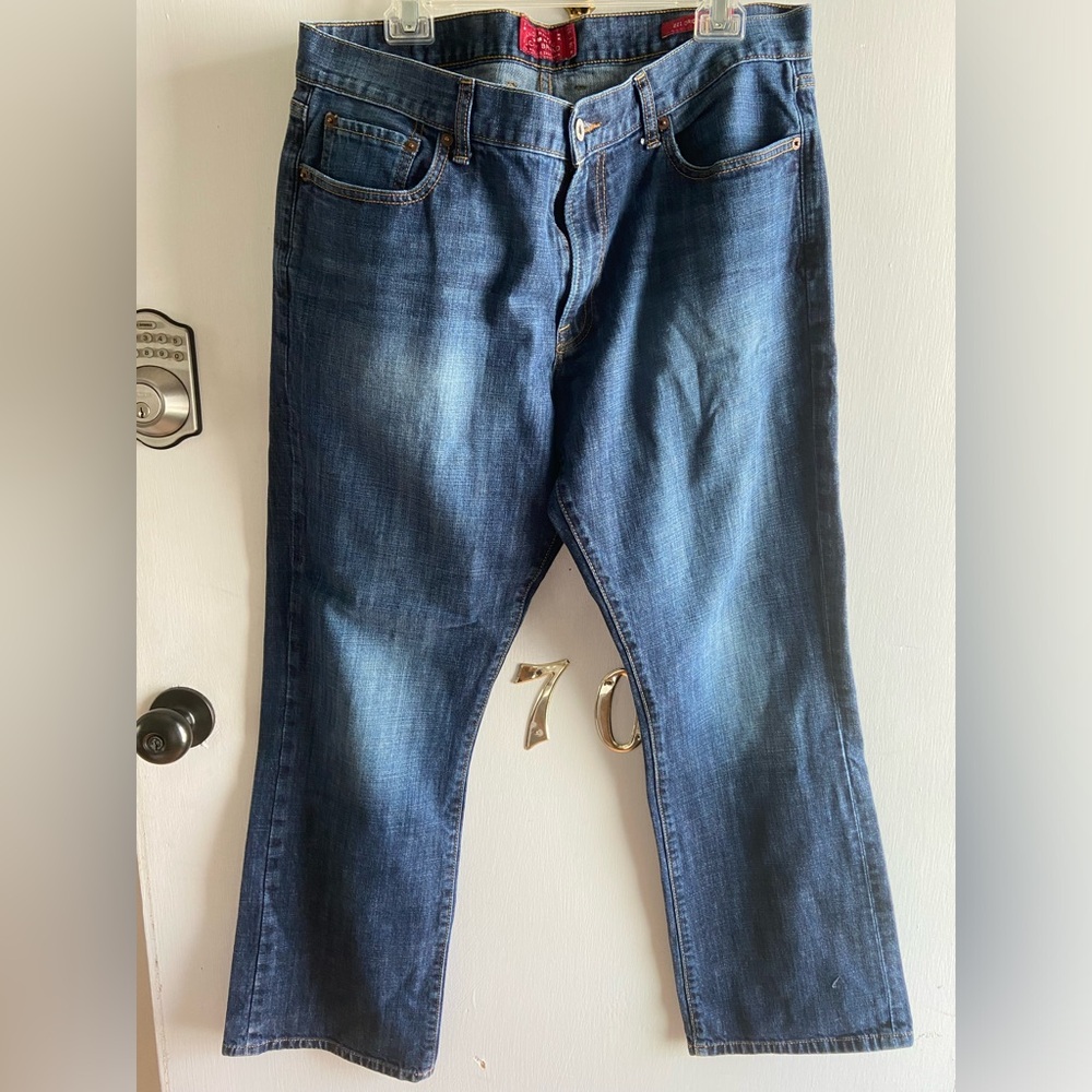 Lucky Brand Men's 221 Straight Blue Jeans Size 38/32